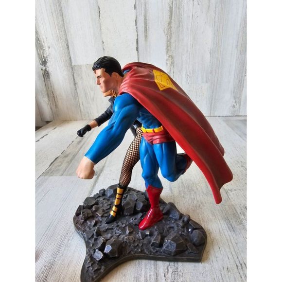Superman Justice League America DC 2008 statue part 2 build scene figurine - Picture 4 of 8